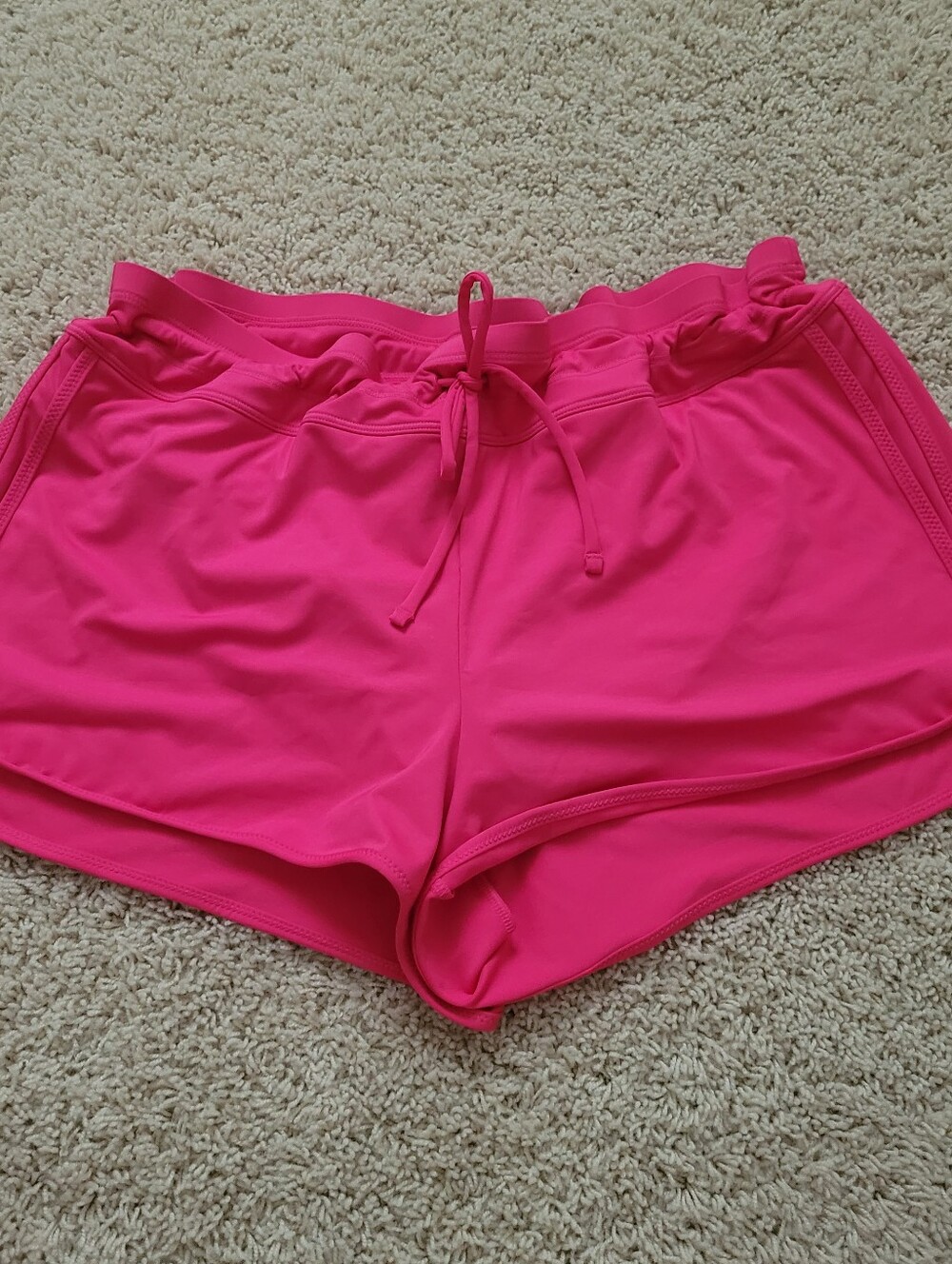 NWT Athleta Surge Swim Short Cerise Pink L